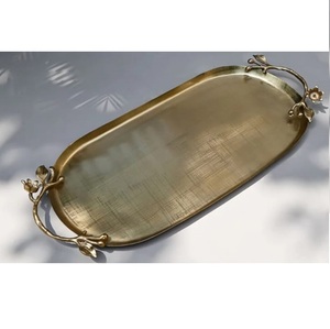 Exclusive Design <b>Table</b> Decorative Chocolate Sweets Serving Tray Dessert Display Attractive Gold Metal Chocolate Tray - Product Image 4