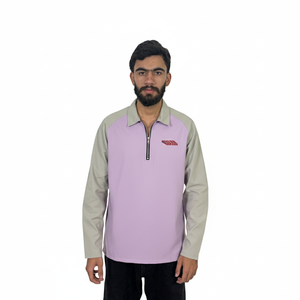 Nouveaux polos d'affaires pour hommes, coupe ample et décontractée, avec col boutonné long, pour le printemps et l'automne - Product Image 1