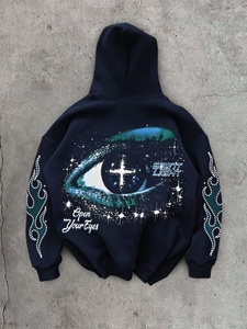 เสื้อฮู้ดดี้พิมพ์ลายตามสั่งขายส่ง ผ้าฟลีซหนานุ่ม สำหรับผู้ชายและผู้หญิง แบรนด์แฟชั่น - Product Image 2
