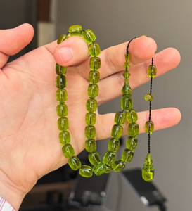 Tasbih Islámico Personalizado de Resina Marrón, Ecológico, de Alta Calidad, Pulido, para Decoración del Hogar - Product Image 1