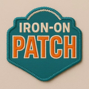Patch thermocollant brodé pour chapeau, style toile tissée, applique décorative - Product Image 1
