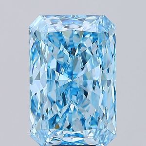 Pendentif bague en diamant bleu vif fantaisie 10,02 carats VVS2 certifié IGI, taille radiant, cultivé en laboratoire CVD, excellente qualité de polissage et symétrie - Product Image 2