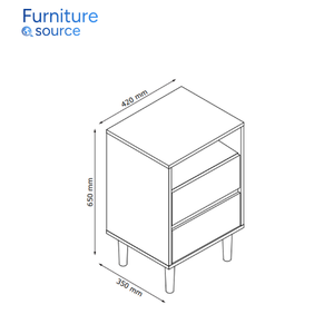 Top 1 Night Stand-Soporte de noche de madera de calidad superior con almacenamiento de cajones-Juegos de muebles para el hogar-De la fábrica de Vietnam - Product Image 4