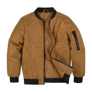 Custom Logo Men's Jacket Regular Fit Comfortable Men's Plain with Fashion Trend Casual Breathable Bomber Jacket For Men - Product Image 1