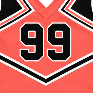 Haut d'uniforme de cheerleading Coral sans manches, col en V, pour femmes et filles, idéal pour les équipes de danse et les compétitions - Product Image 5