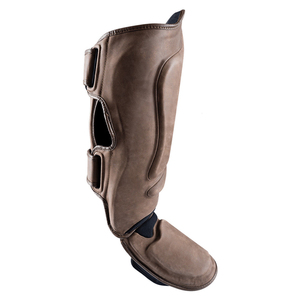High Quality Leather Boxing <b>Training</b> Shin Guard Instep Custom Design Professional Adult Fighting Factory Direct Wholesale - Product Image 3