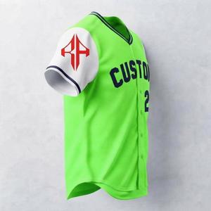 Nouveau maillot de baseball avec logo blanc pour homme, coupe classique, fermeture à boutons, manches courtes, impression sublimée par RIVIAN ATLANTIC - Product Image 4