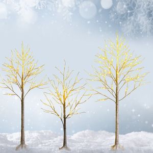 Pre-Lit 5 Foot White Twig Birch Christmas <b>Tree</b> with 72 <b>LED</b> Lights - Product Image 6