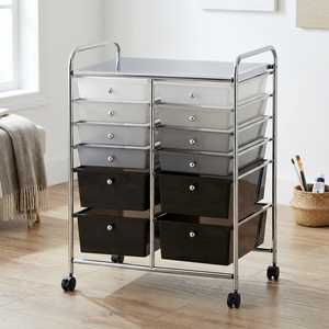 SALE Ebay Household Storage Plastic Storage Drawer Cart MIT Wholesale Taiwan Furniture Manufacturer <b>Trolley</b> Cabinet 12 Tier - Product Image 1