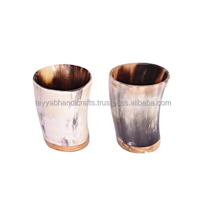 Best Quality Dinnerware Horn Sort Glass with Custom Size Available at Bulk Quantity from Indian Exporter