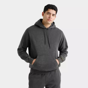 Sudadera con capucha para hombre, estilo acid wash, algodón premium, estilo urbano, logotipo personalizado, ropa informal de estilo urbano. - Product Image 1