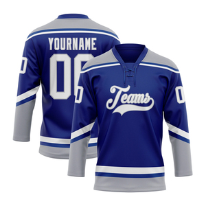 Maillot de hockey en dentelle avec col renforcé et épaules renforcées, design pour équipes professionnelles - Product Image 1