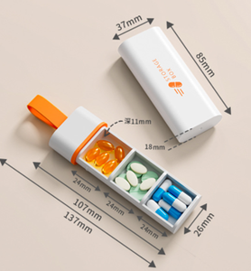 Organizador de Pastillas Diario y Semanal de Silicona con 3 Compartimentos - Product Image 2