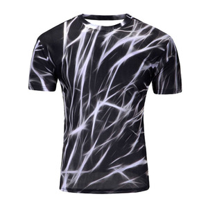 T-shirt décontracté pour homme en coton, manches courtes, respirant, col rond, confortable, streetwear, idéal pour la gym et les entraînements. - Product Image 1