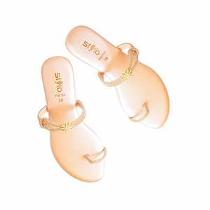 Sandales à talons fantaisie pêche FN0784 Chappal - Product Image 1