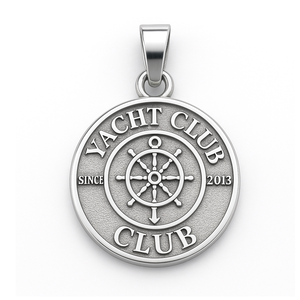 Cadeaux souvenirs d'anniversaire de luxe, logo personnalisé du club ou de l'équipe, pendentif en argent sterling 925 - Product Image 2
