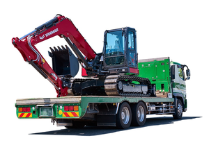 Nouvelle mini-excavatrice SV100-7 de 10 tonnes, compacte, sur chenilles, avec système hydraulique à 3 pompes, moteur/pompe/engrenage haute efficacité intégrés - Product Image 3