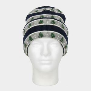 Gorro de punto jacquard cálido de invierno con logo personalizado, diseño de calavera, estilo moderno y tendencia 2026 - Product Image 5