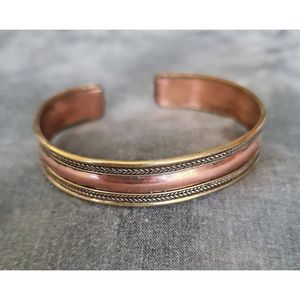 Bracelet en cuivre naturel pour la force et l'amélioration de l'énergie, accessoires de bijoux - Product Image 1