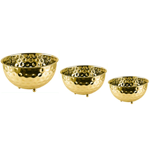 Bol de service en aluminium moulé martelé - Product Image 6