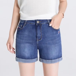 New High Waist Sexy Shorts <b>Skirts</b> Multi-Pockets Cotton Casual Women Knitted Breathable Waterproof Eco-Friendly Ruffles Washed - Product Image 2