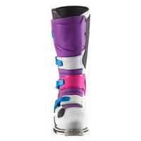 Bottes de moto en cuir véritable imperméables été hiver à boutonnière pour la course, l'aventure, le tourisme, le dual sport, légères, unisexes