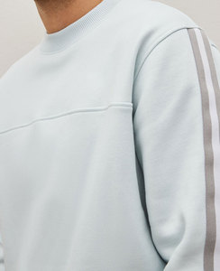 Sudadera de Algodón Personalizada de Alta Calidad, Gruesa y Holgada para Hombre, Transpirable, con Mangas con Cinta Azul - Product Image 5