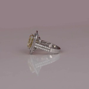 Anillo de compromiso de diamante cultivado en laboratorio de quilates personalizado de alta calidad 10/14/18K oro sólido Moissanite compromiso y anillo de bodas para mujer - Product Image 3