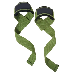 Sangles de levage en néoprène, design en huit, ajustables, haute élasticité, pour la musculation en salle de sport, unisexe, noir et rose - Product Image 4