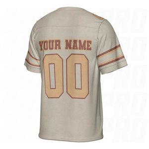 Camiseta de Fútbol Americano con Cuello en V y Manga Corta, Diseño Personalizado con Transferencia Térmica, 100% Poliéster, Tallas Grandes, Transpirable y de Secado Rápido - Product Image 2