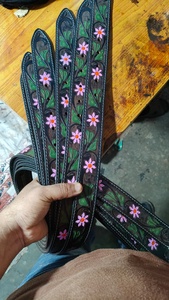 Hand Tooled <b>Leather</b> <b>Belts</b> with Floral Embossed Designs, Genuine <b>Leather</b> Western <b>Belts</b> with Decorative Buckles for Men and Women - Product Image 4