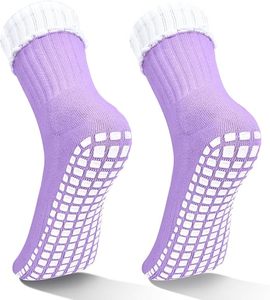 Pilates <b>Socks</b> With <b>Grips</b> for Women Cute Non Slip Crew Gripper Yoga <b>Sock</b>-Grippy Sticky for Hospital/Dance Barre/Workout - Product Image 4