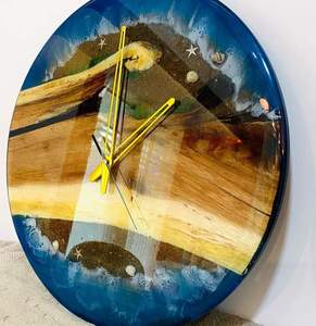 Export Quality Handcrafted Resin Art Wall <b>Clock</b> for Living Room or Bedroom and Office Decoration Available At Reasonable Price - Product Image 4