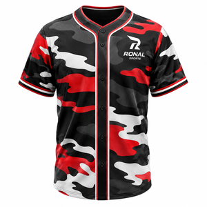 Camiseta de béisbol auténtica para hombre con costuras resistentes, tela transpirable y nombre y número personalizados para torneos deportivos - Product Image 1