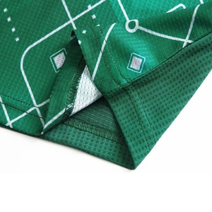 Conjunto de Camiseta de Fútbol Verde para Hombre, Cuello en V, Manga Corta, Estampado Geométrico, Poliéster que Absorbe la Humedad, Uniforme Deportivo para Todas las Temporadas - Product Image 5