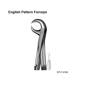Forceps d'extraction dentaire ergonomiques en acier inoxydable, modèle anglais, par Roboz Tech Pakistan - Product Image 2