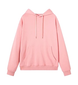 เสื้อฮู้ดสีน้ำเงินสำหรับผู้ชาย ทรงโอเวอร์ไซส์ สวมใส่สบายๆ สำหรับฤดูใบไม้ร่วง มีกระเป๋า ดีไซน์ผ้าถัก 100% คอตตอน เฟรนช์เทอร์รี่ - Product Image 4