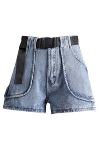 ODM OEM Hot Sale Women's Hot Shorts Summer Denim Shorts Tailored Shorts Women - Product Image 6