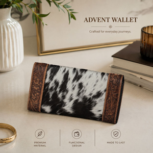Women's Genuine Leather Clutch Wallet Western Floral Zipper Closure Luxury Handcrafted <b>Long</b> <b>Purse</b> Card Organizer - Product Image 4