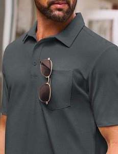 Camisas Casuales para Hombre, 100% Algodón, Antiarrugas, Manga Corta, Logotipo Personalizado, Fabricante de Ropa OEM ODM - Product Image 3