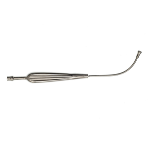 Tubo de succión Yankauer de 11-3/4 pulgadas, instrumento quirúrgico de succión de acero inoxidable cromado, punta de bulbo, dispositivo reutilizable para quirófano - Product Image 3