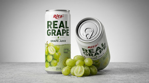 Rita Real Grape 325ml Premium Green Grape Juice Canned Fruit Beverage Refreshing <b>Soft</b> <b>Drink</b> Wholesale Supplier OEM ODM Bulk - Product Image 6