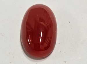 Coral rouge naturel italien de forme ovale, qualité supérieure, couleur améliorée, pierre précieuse, pierre précieuse en vrac pour la fabrication de bijoux - Product Image 2