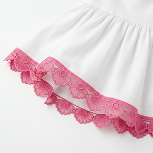 Ruban de dentelle guipure rose bébé 10 mm en vrac, 20 mètres, traditionnel, écologique, pour accessoires capillaires, vêtements pour enfants, bordures de robes, artisanat et couture - Product Image 2