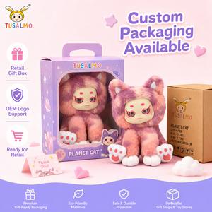 TUSALMO Super Soft <strong>Kitty</strong> Stuffed Animal 8.27 Inch, 3D Eyes PP Cotton High-density Flannel Comforting Plush Doll Gift - Product Image 6