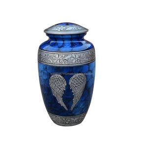 Urna clásica de aluminio para cenizas humanas de cremación para adultos con acabado atemporal adecuado para diversas tradiciones funerarias culturales - Product Image 2
