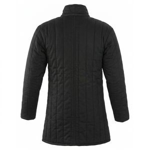 Gambesón Medieval Acolchado Unisex para Adultos, Chaqueta de Invierno Hecha a Mano con Relleno de Algodón, Abrigo de Caballero de Manga Larga Negro para Reenactamiento - Product Image 3