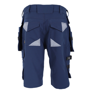 Men's Canvas Cargo Work Shorts Detachable Holster Pockets Multi Tool ID Card Pocket Reflective Workwear Shorts - Product Image 3