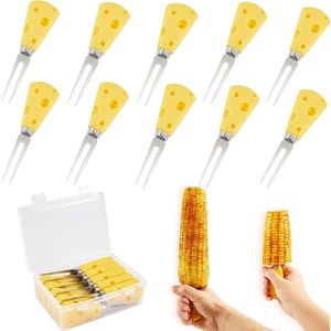 Accessori per Barbecue in Acciaio Inossidabile: Set di Pinze per Mais con Impugnatura Grande e Antiscivolo, Spiedini e Supporti per Mais e Hot Dog - Product Image 1