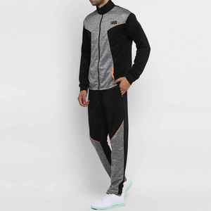Custom Branded Men's <b>Tracksuit</b> with Full Zip Jacket and Matching Jogger Pants for Training - Product Image 2